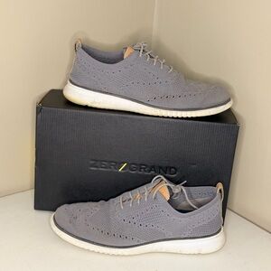 Cole Haan Men's Light Gray Knit Sneakers